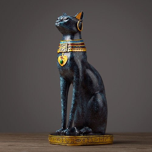 Norvo | Vintage stil luksuriøs egyptisk katteskulptur