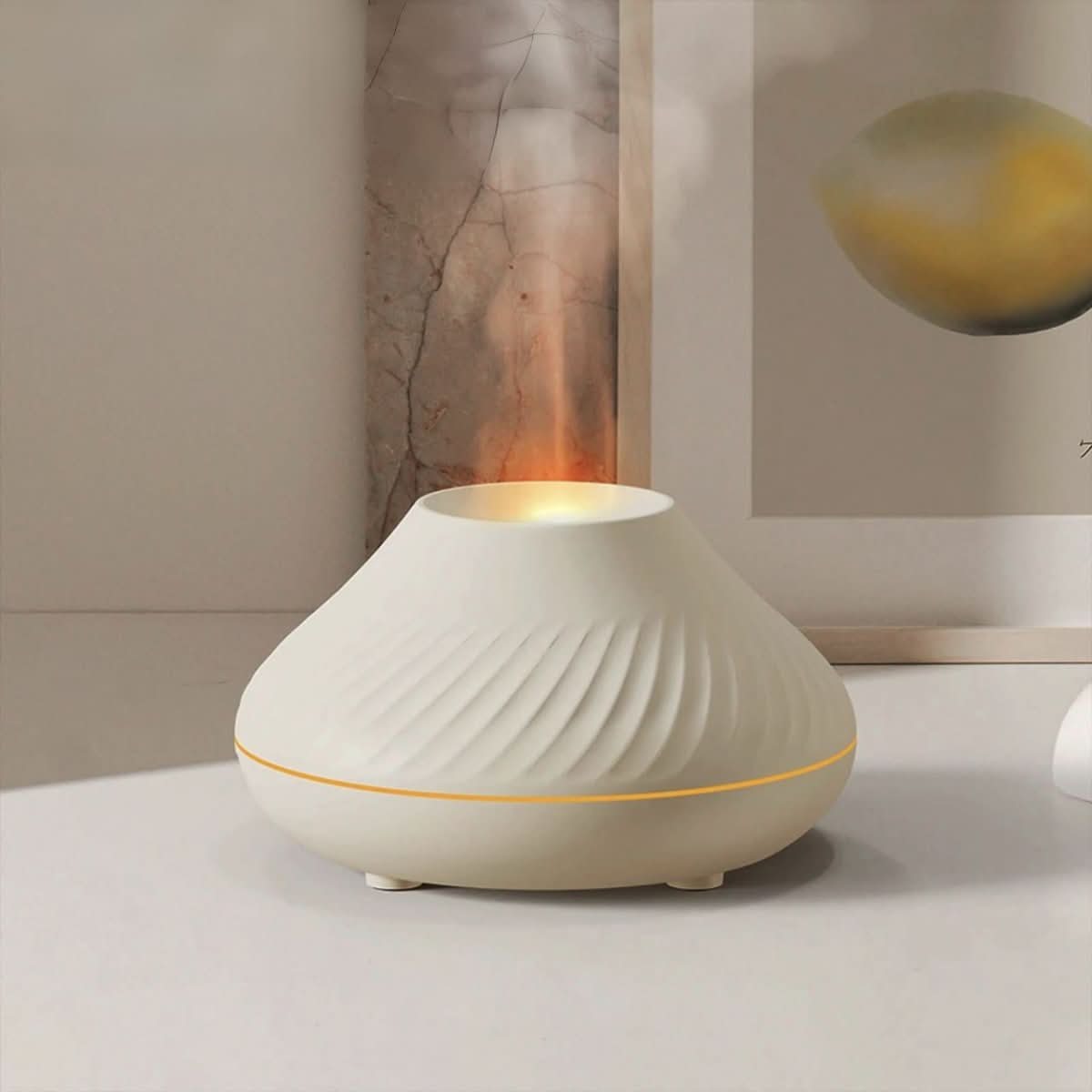 Norvo | Vulkan Flamme Effekt Luftfukter og Aroma Diffuser