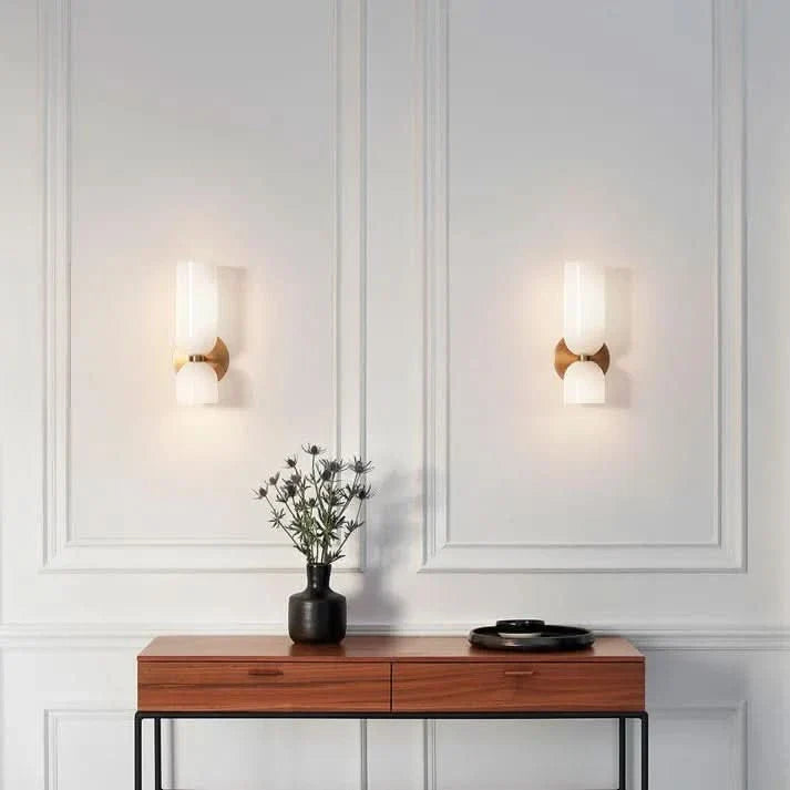 Norvo | Moderne Dobbel Glassvegglys