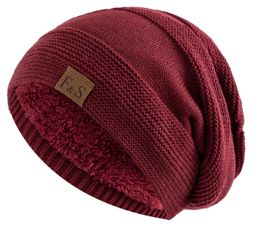 Norvo | Luna Varm Vinter Beanie – Myk Strikket med Fleece Fôr