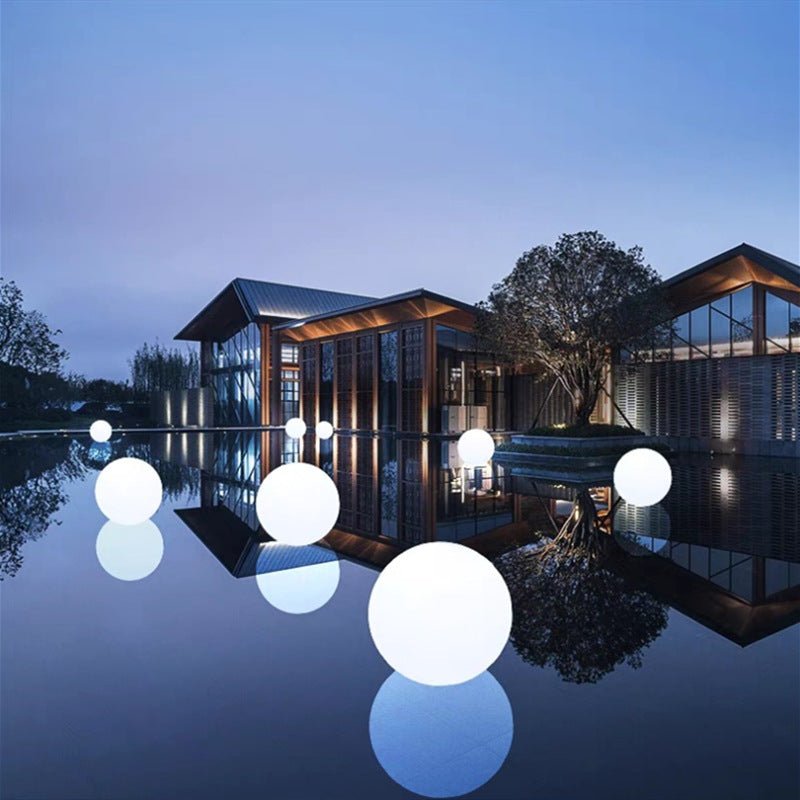 Norvo | Solvannstålig Globe Light | Fargeforandrende. Fjernstyrt & Ideell for Utendørs Hage- og Patioinnredning