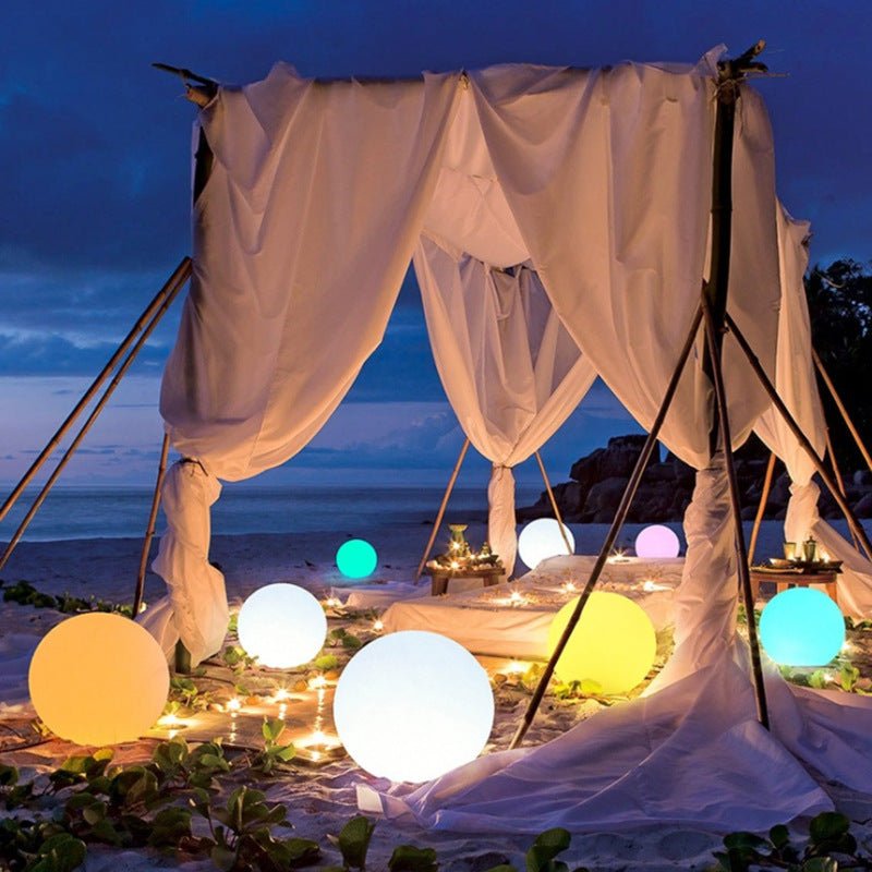 Norvo | Solvannstålig Globe Light | Fargeforandrende. Fjernstyrt & Ideell for Utendørs Hage- og Patioinnredning