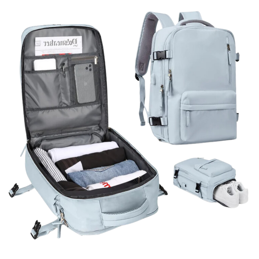 Vanntett reise-ryggsekk med USB