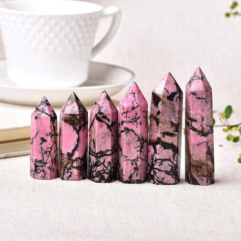 Norvo | Rhodonite Crystal Point Tower