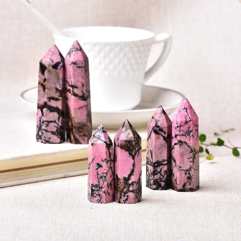 Norvo | Rhodonite Crystal Point Tower