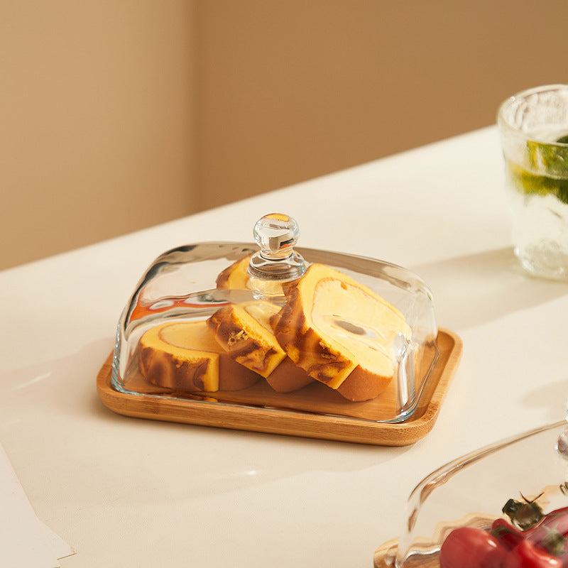 Norvo | Tre- og Glass Smørholder - ButterElegance
