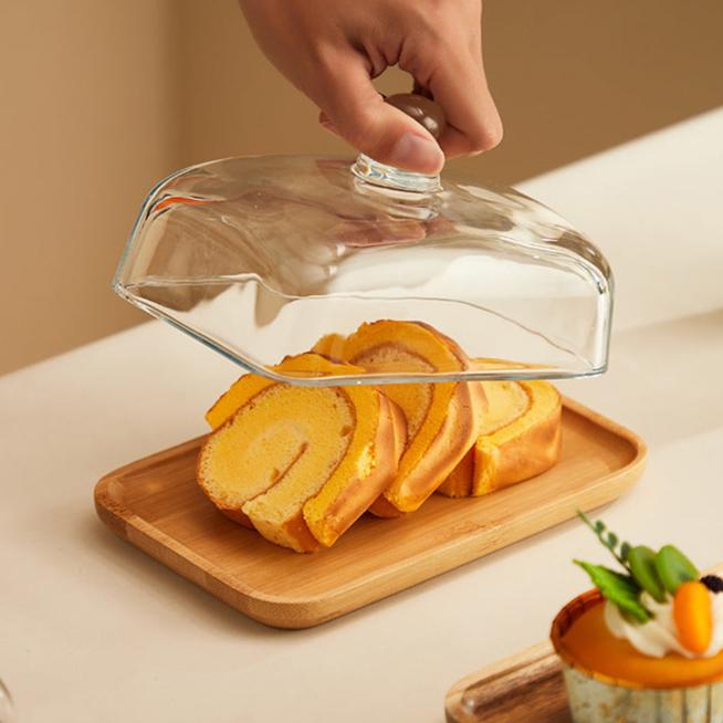 Norvo | Tre- og Glass Smørholder - ButterElegance