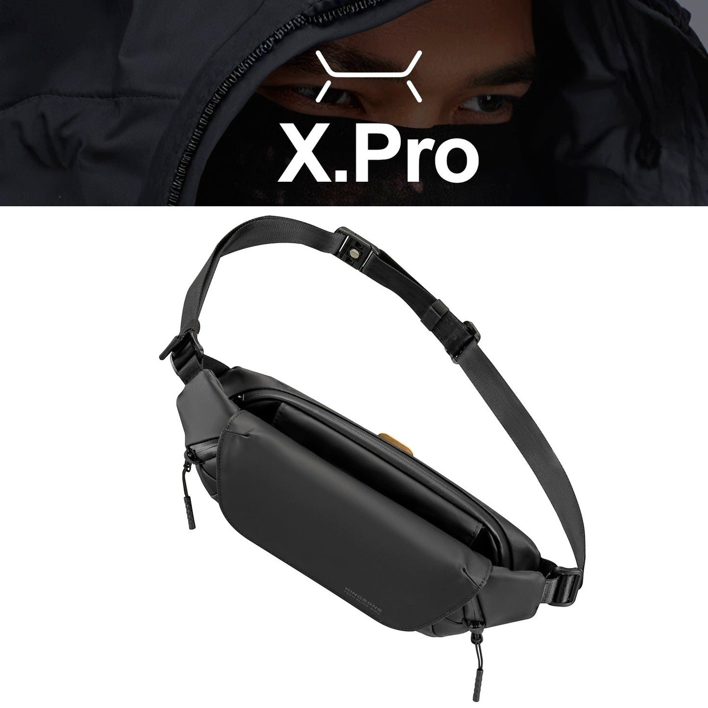 Norvo | Trendy Herre Crossbody Brystveske - Sporty Midjeveske