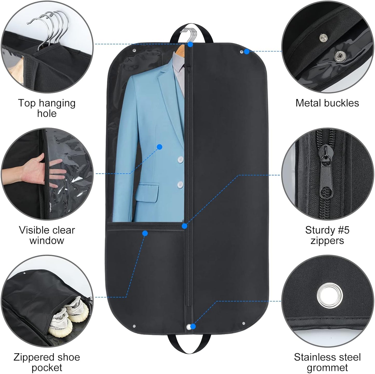 Norvo | Vanntett Oxford Klærsett – Dressdeksel med Gusset & Lommer (Kjøp 1, Få 1 GRATIS)