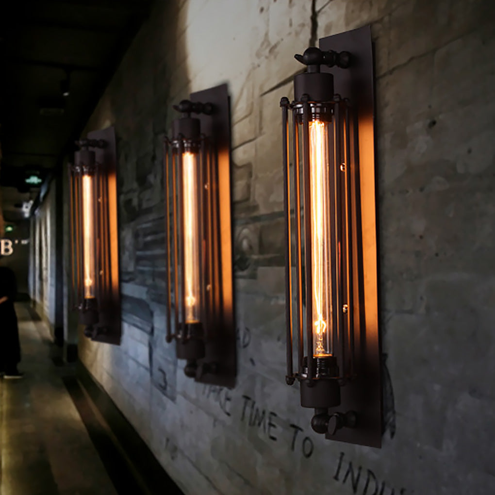 Norvo | Vegg LED Lys Vintage Industriell Jern Vegglampe