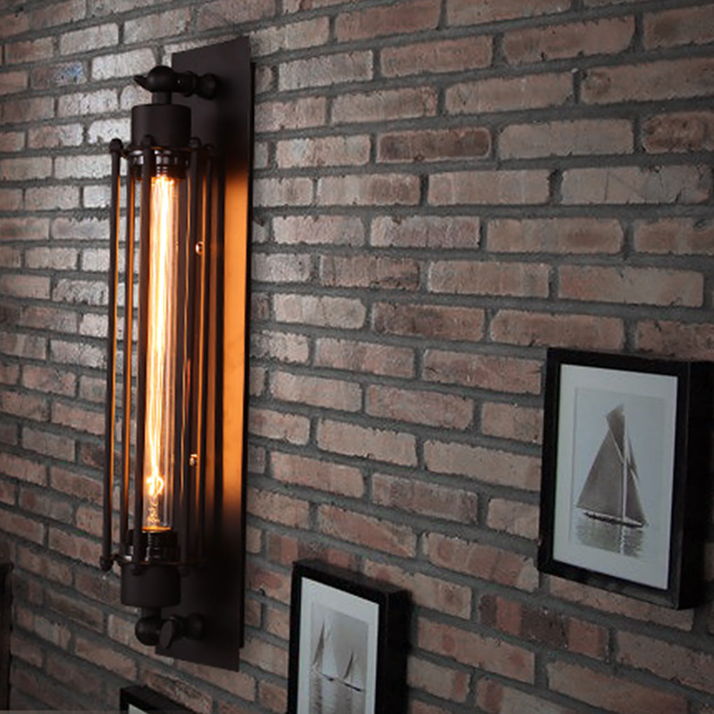 Norvo | Vegg LED Lys Vintage Industriell Jern Vegglampe