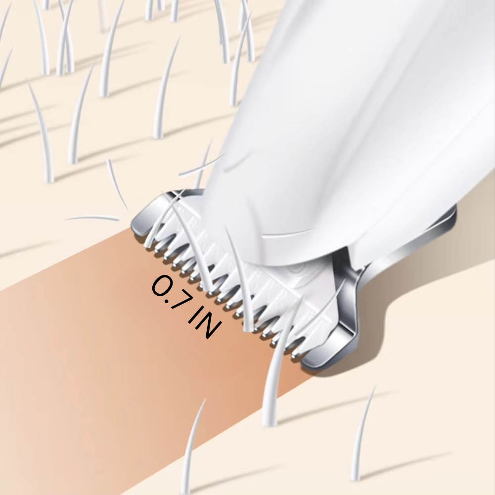 Norvo | Premium trådløs kjæledyrhårklipper med bredt blad for katter og små hunder