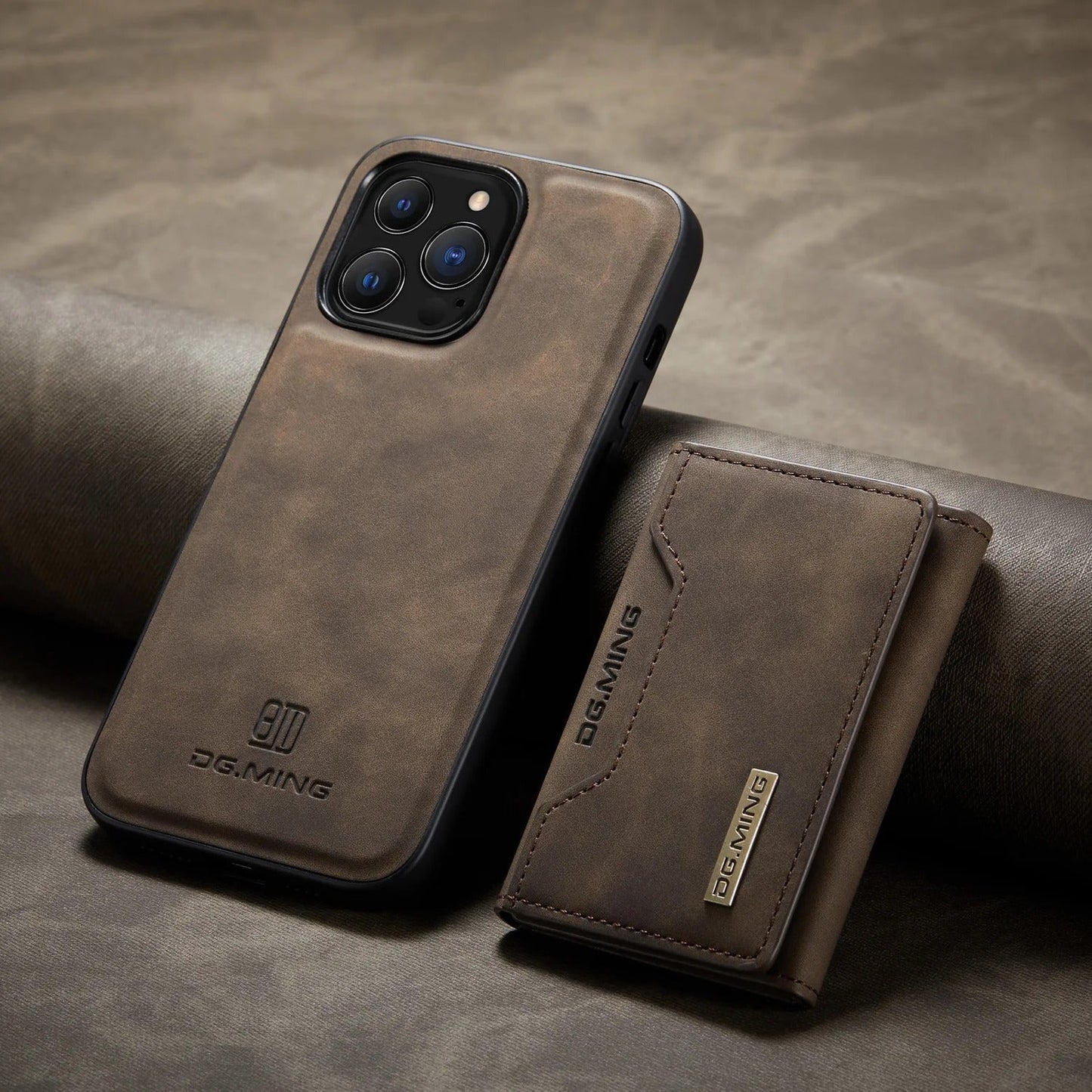Norvo | 2 i 1 avtakbar skinnlommebokdeksel for iPhone