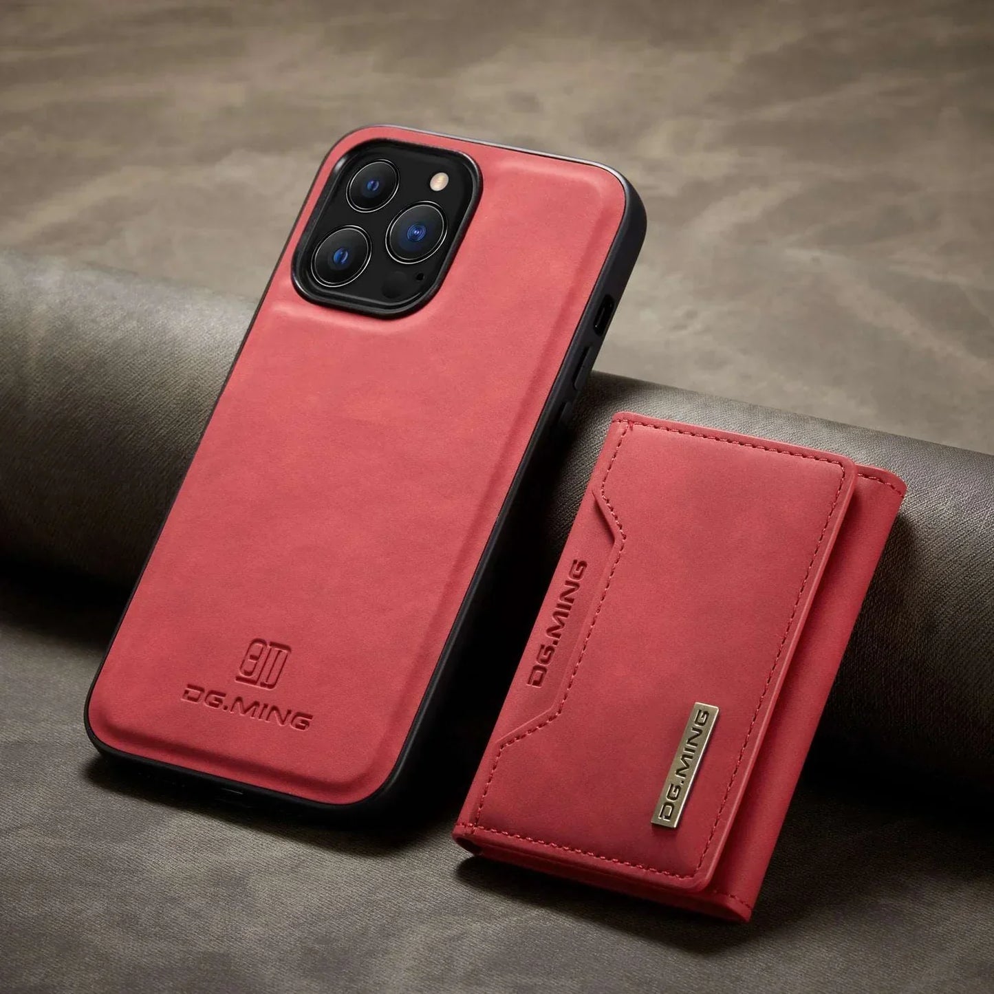 Norvo | 2 i 1 avtakbar skinnlommebokdeksel for iPhone