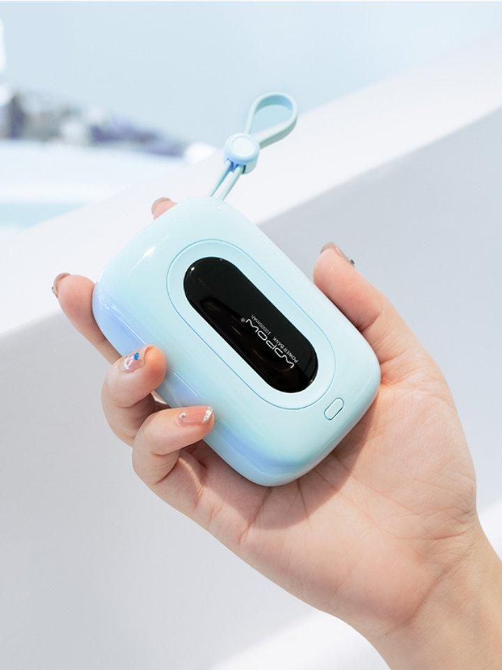 Norvo | 10000mAh Innebygd Dobbelt Kabel Power Bank