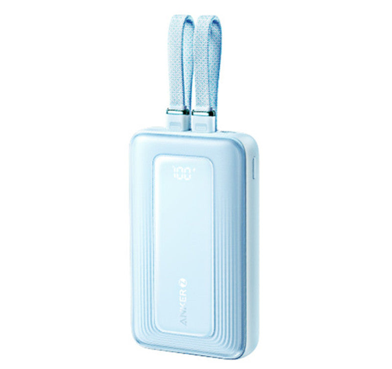 Norvo | 2024 Ny Hurtigladende Power Bank, 20.000mAh Høy Kapasitet med Innebygd Kabel