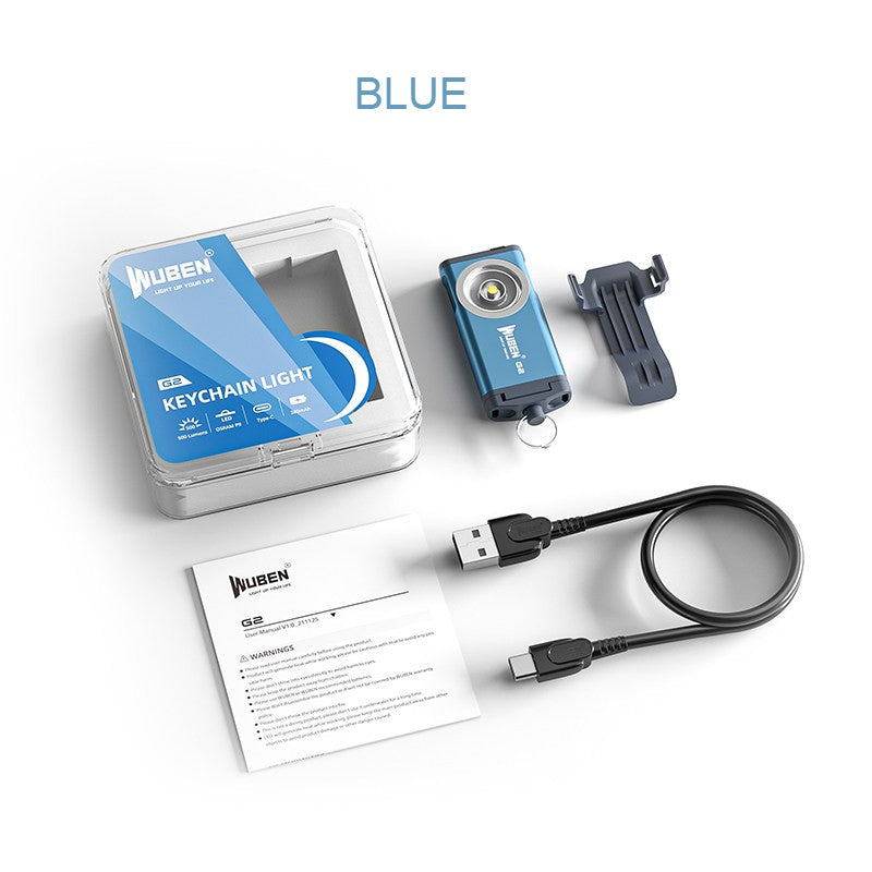 Norvo | Bærbar Oppladbar Mini Lyssterk Lommelykt, for Vandring, Camping, Reparasjon, Lesing