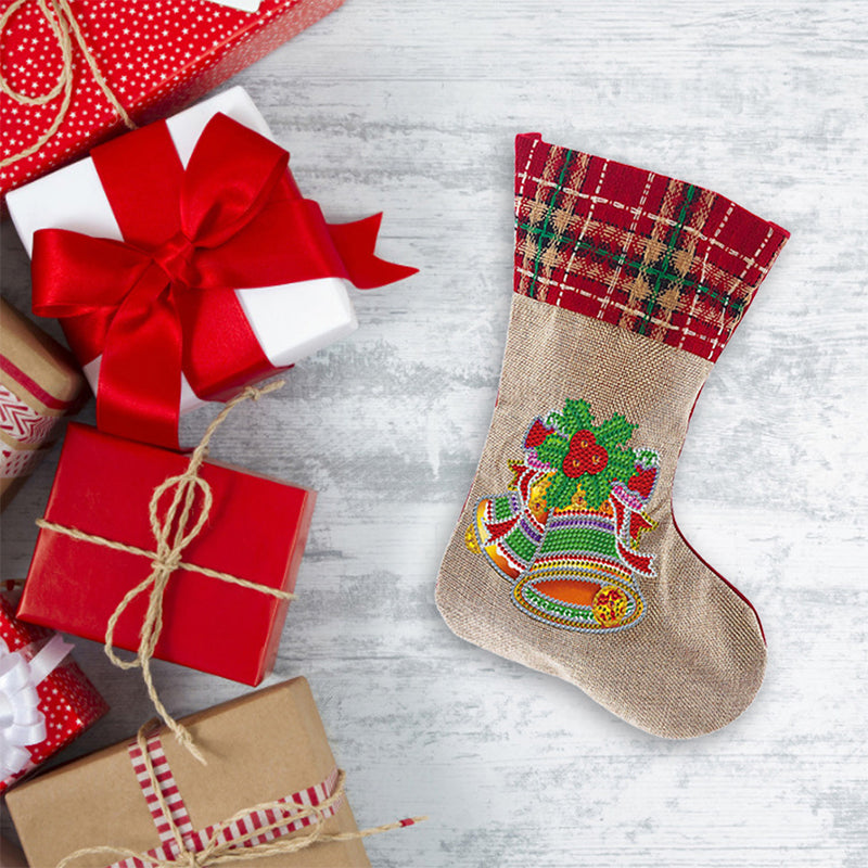 Norvo | Diamantmaling Xmas Rhinestone Sokke Broderi Mosaikk Gavepose