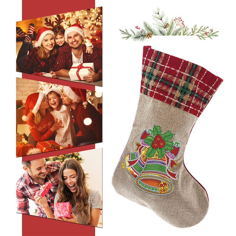 Norvo | Diamantmaling Xmas Rhinestone Sokke Broderi Mosaikk Gavepose