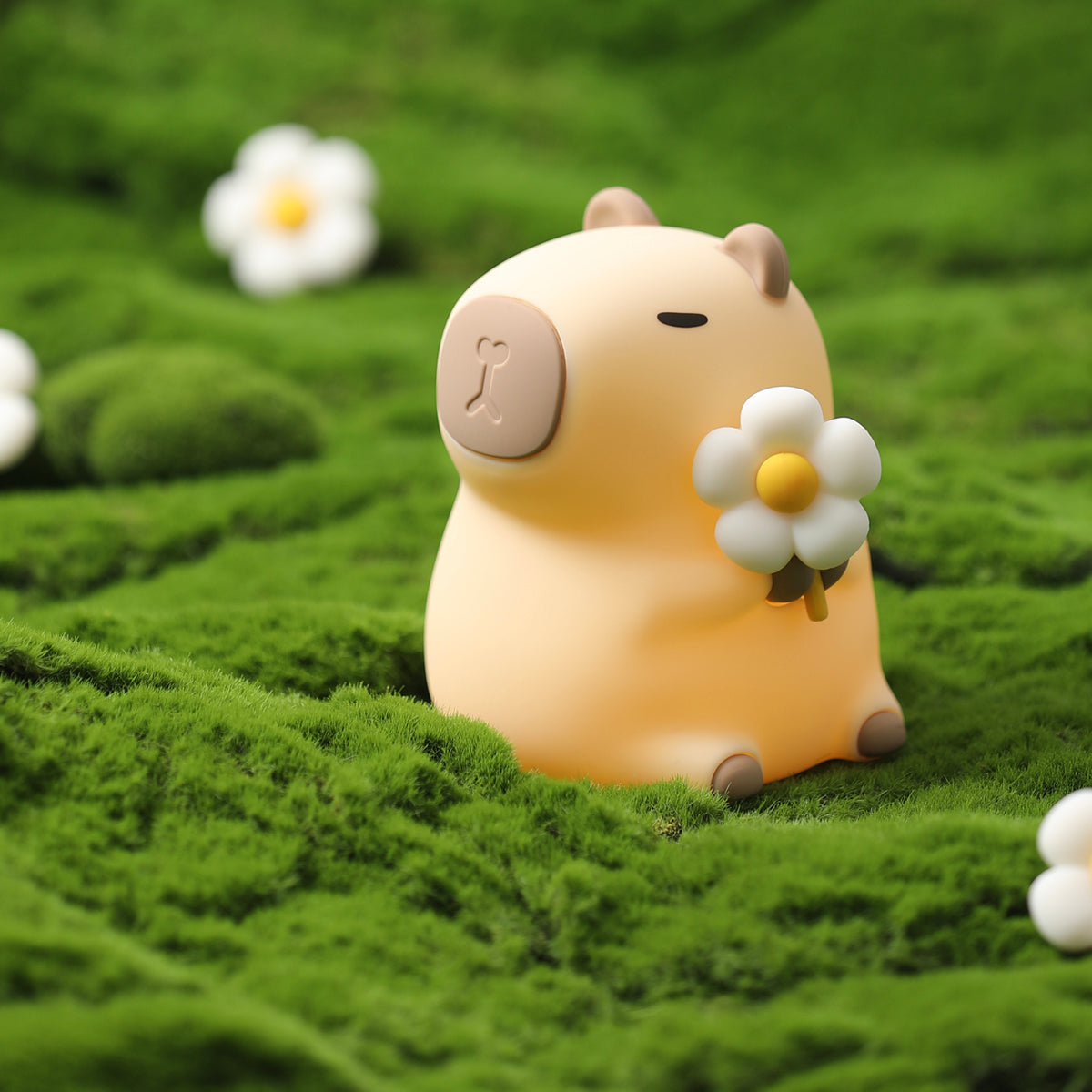 Garduru2024 Capybara Silikon Nattbordlampe | Myk og Barnevennlig | Perfekt Gave til Barn og Jenter