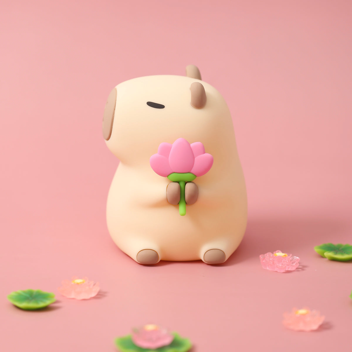 Garduru2024 Capybara Silikon Nattbordlampe | Myk og Barnevennlig | Perfekt Gave til Barn og Jenter
