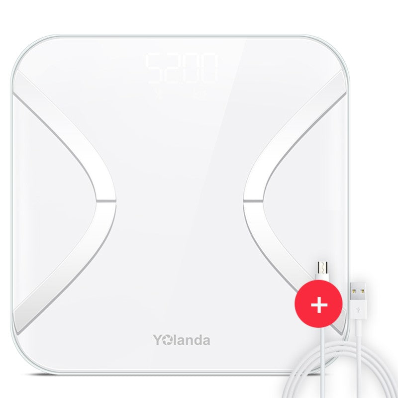 Norvo | Oppladbar Smart Bluetooth Digital Kroppsfettvekt, med Multi-indeks Test, Høy-presisjon Sensor og Multi-bruker Modus