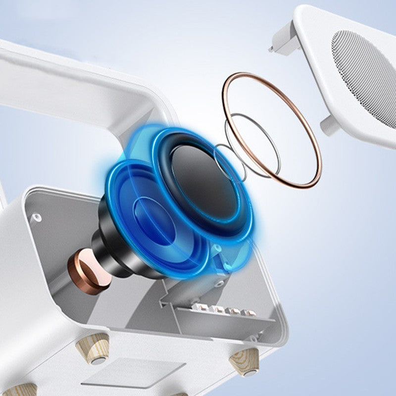 Norvo | 3-i-1 Oppladbar Bluetooth-høyttaler med Klokke & Dimmbar Fargefullt Lys