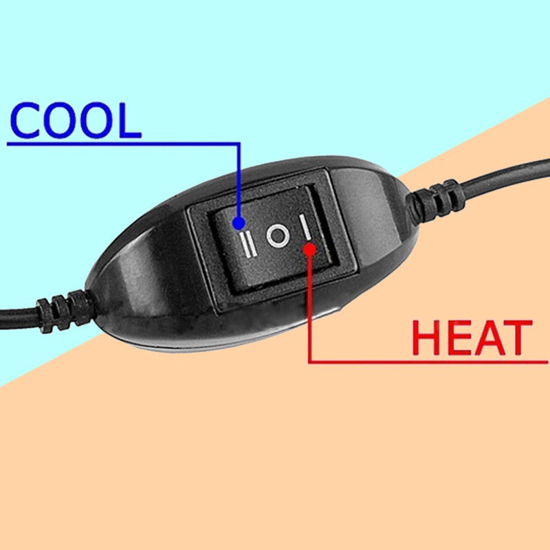 Norvo | Bærbar kompakt USB mini kjøleskap med varme- og kjølemodus, for hudpleie, medisiner, drikkevarer