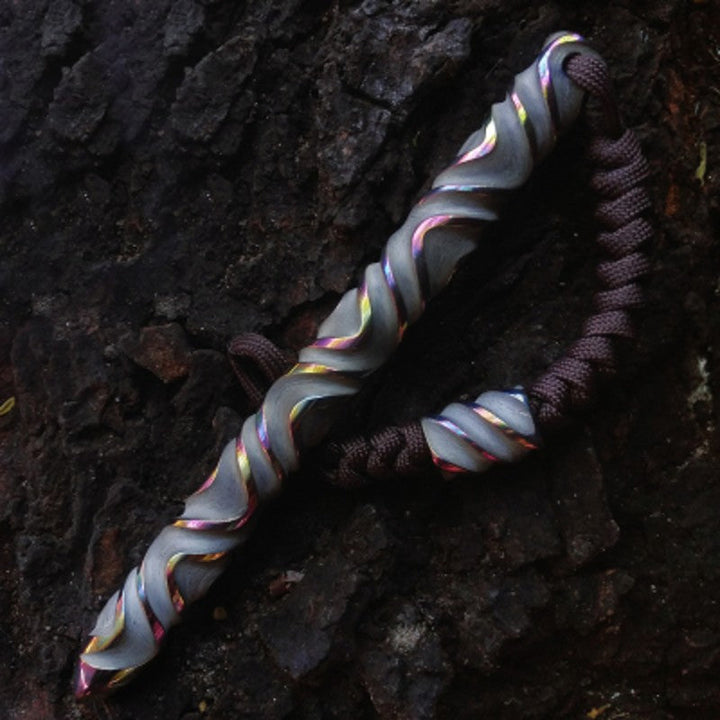 Norvo | Håndlaget Fashionable Titanium EDC Verktøy med 3D tekstur, for Vedheng, Gave & Ornament