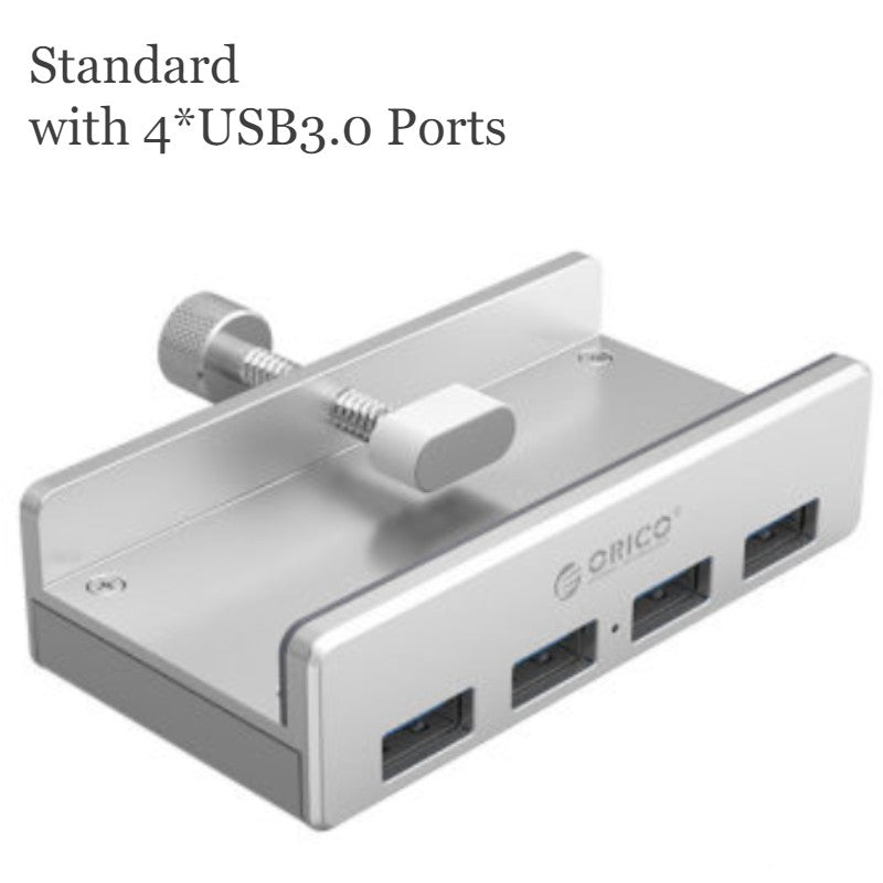 Norvo | Kreativ Bakklips Snap-on USB3.0 Hub, med 4 USB Porter & Enkel- å-fikse Design, for Ultimat Bekvemmelighet i Hjem & Kontor