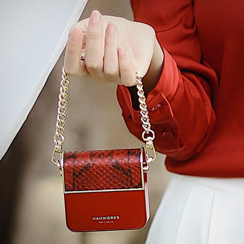 Norvo | Mini Bærbar 10000mAh Håndveske Strømbank, med Avtagbar Stropp, LED Batteri Indikator, Dual USB Porter, for Telefoner & Nettbrett