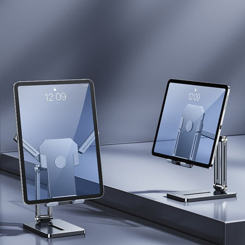 Norvo | Justerbart sammenleggbart telefon- og nettbrettstativ, for telefon, nettbrett, Kindle og mer
