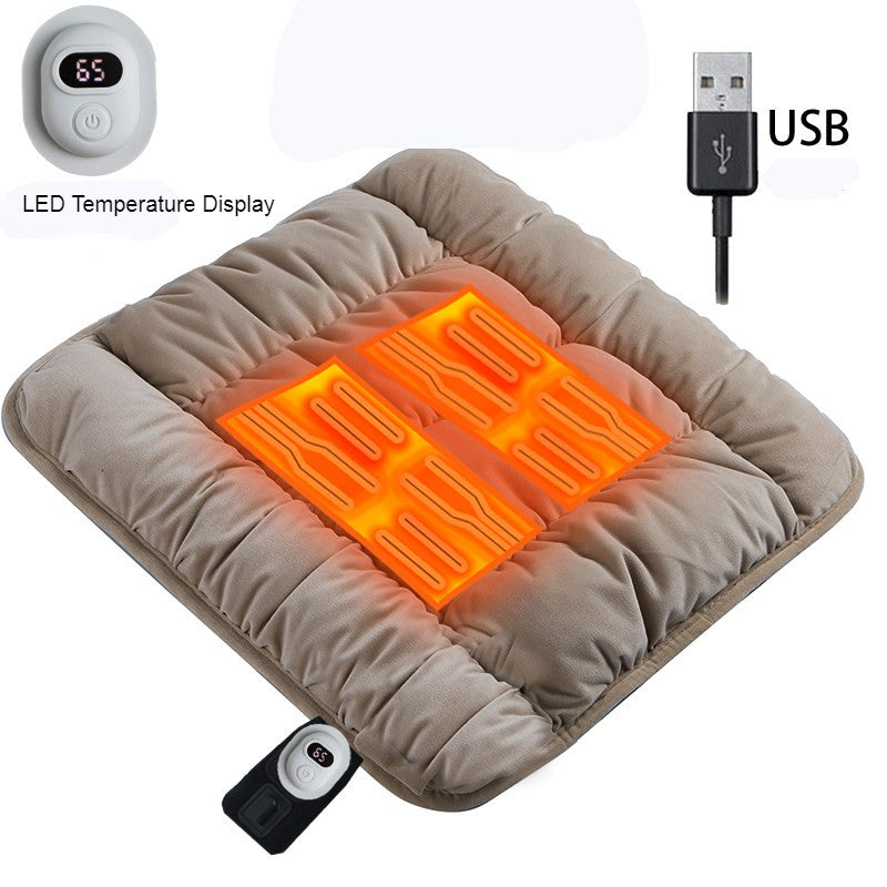 Norvo | Bilevarmepute, med 3 justerbare temperaturer, for hjem, kontor og bil