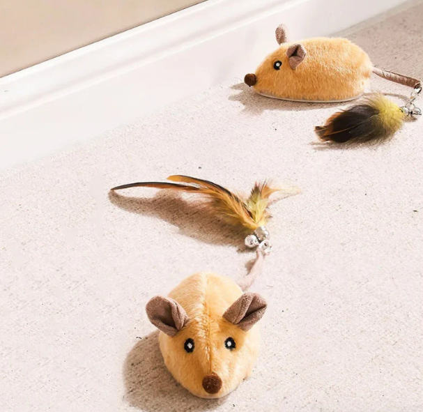 Norvo | Katt leketøy Interaktivt Plysjmus med hale