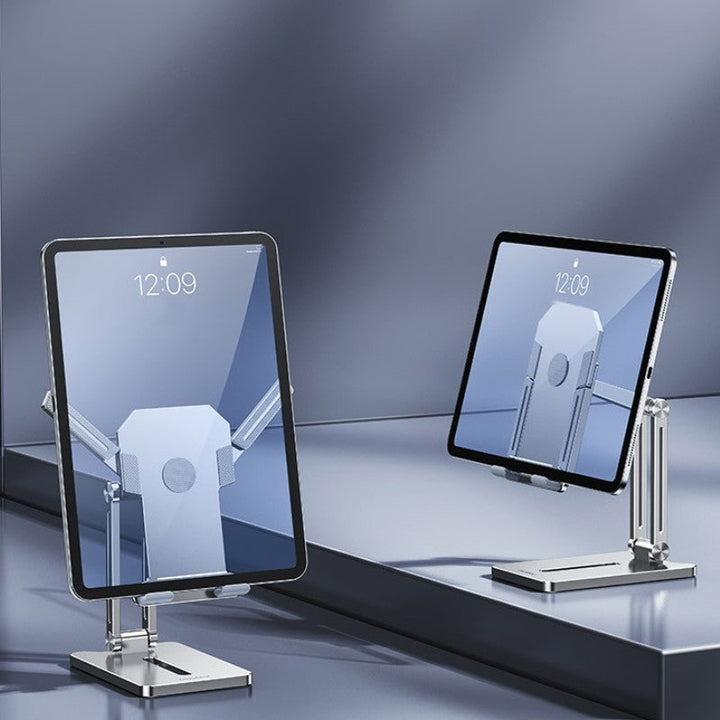 Norvo | Justerbart sammenleggbart telefon- og nettbrettstativ, for telefon, nettbrett, Kindle og mer