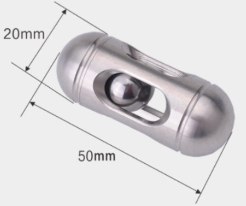 Norvo | Anti Stress Mini Sylinder Fidget Toy, med Lommestørrelse & Rustfritt Stål Materiale, for Daglig Bruk