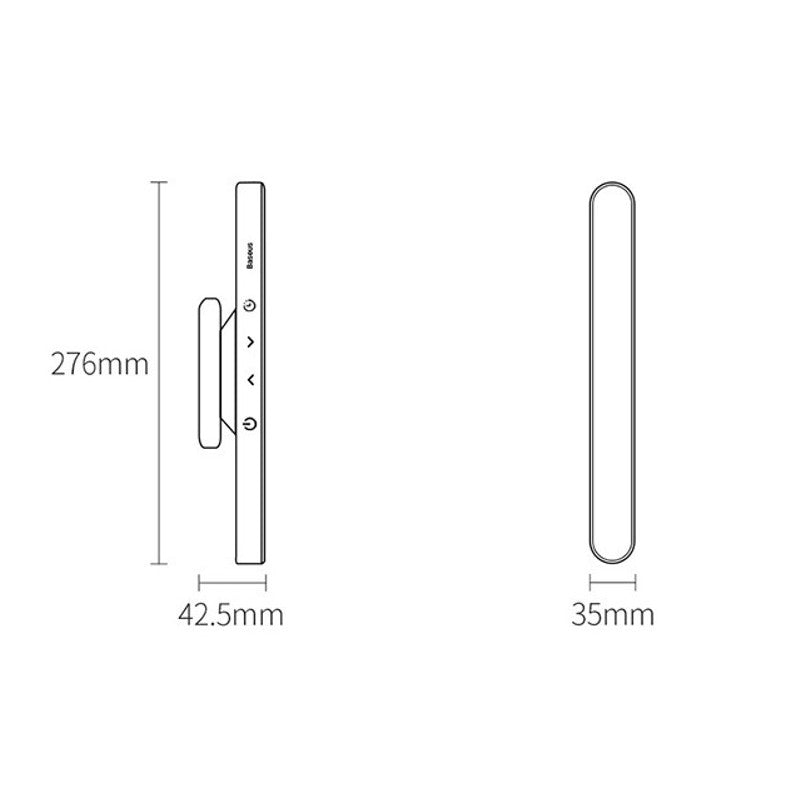 Norvo | Oppladbar magnetisk LED skrivebordslampe med trinnløs dimming, for studie, skap, nattbord