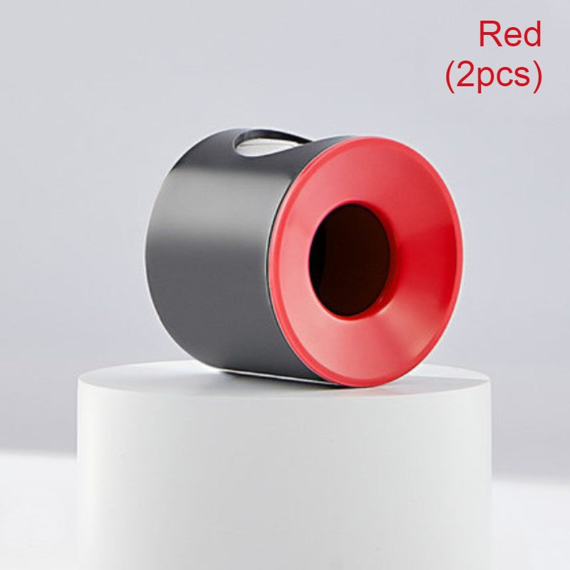 Norvo | Stilig Veggmontert Tannbørsteholder, med Minimalistisk Design, Turbine Konveksjonsventilasjon & Anti-skli Silikon, for Elektriske/Vanlige Tannbørster, Voksne & Barn (2 Pakker)