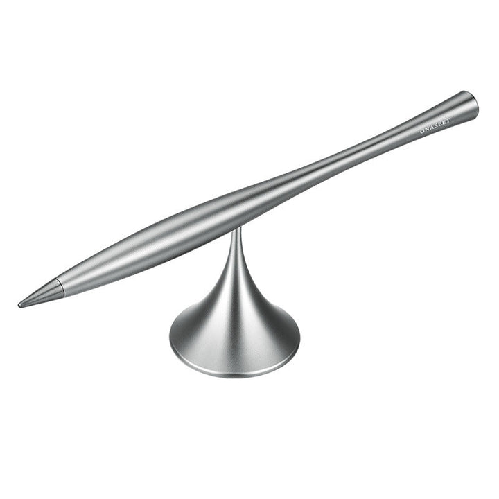 Norvo | Blekkfri Evig Metallpenn, med utskiftbar metalldor, Spinnende Base & Glatt Aluminiumslegering Skall, for Kontor, Arbeid & Studie