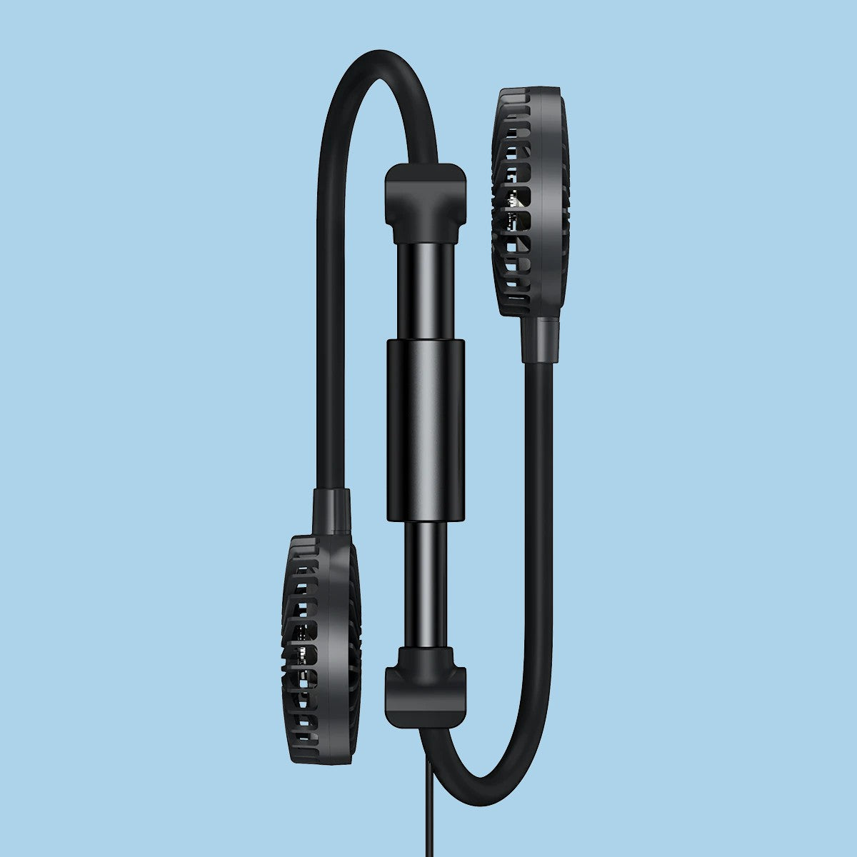 Norvo | Bil Hodestøtte Kjølefan, med 2-Hastighet, 360¬∞ Rotérbart Design & 1.5m USB Kabel, for Front- & Bakseter