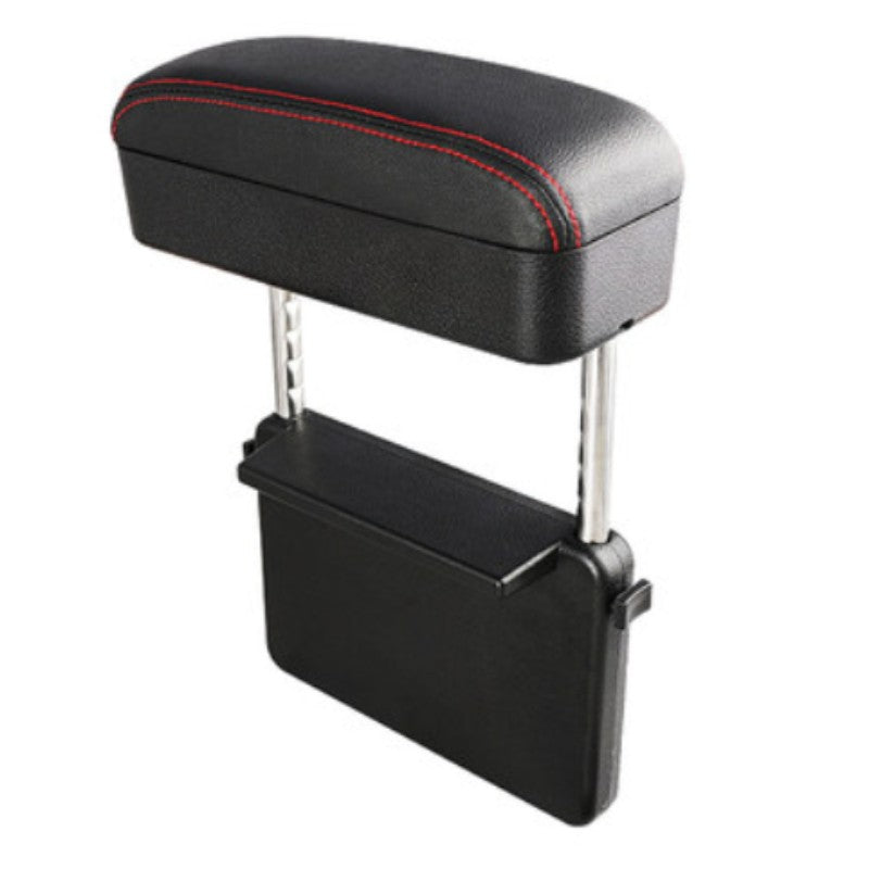 Norvo | 3-i-1 Universell Justerbar Bil Armlene Oppbevaringsboks, med Armstøtte, Trådløs Lading & Gjenstandsoppbevaring, for Langdistansekjøring (1PC)