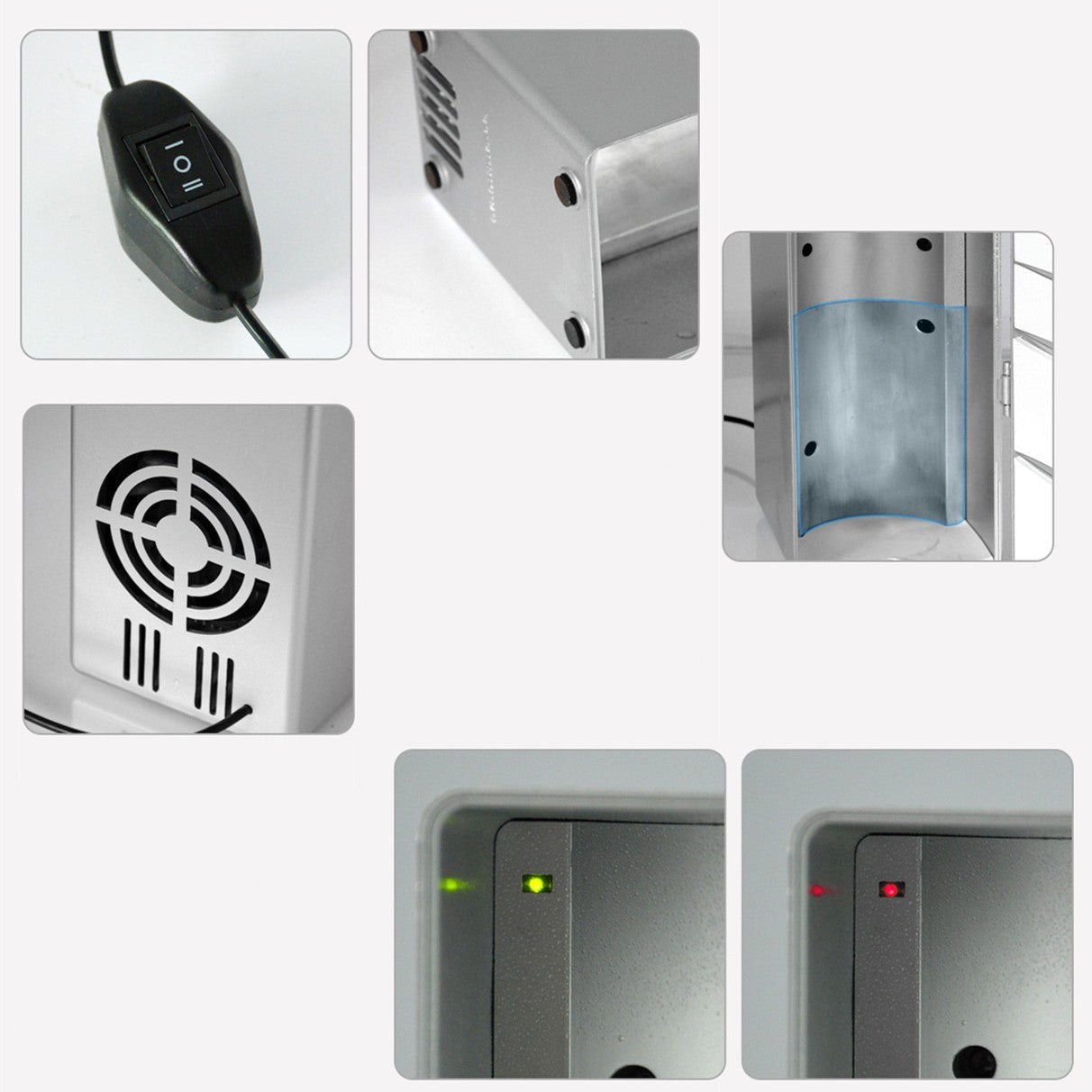 Norvo | Bærbar kompakt USB mini kjøleskap med varme- og kjølemodus, for hudpleie, medisiner, drikkevarer