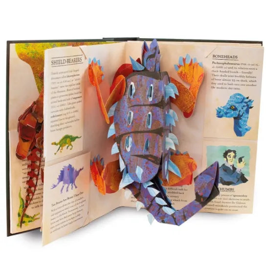 Norvo | DinoWorld 3D Pop-Up Bok | Forhistoriske Dinosaurer & Havmonstre | Innbundet