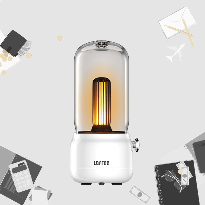 Norvo | LED Bordlampe, med 2 Lystilstander & Dobbeltmodus Lading, for Soving, Fest, Middag & Mer