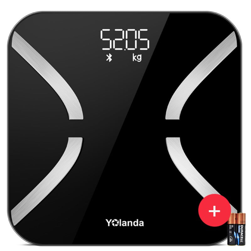 Norvo | Oppladbar Smart Bluetooth Digital Kroppsfettvekt, med Multi-indeks Test, Høy-presisjon Sensor og Multi-bruker Modus