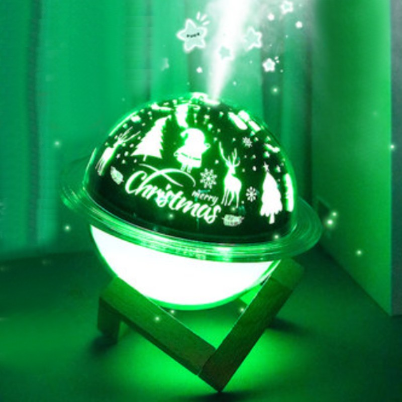 Norvo | 2-i-1 Prosjektorlampe & Luftfukter, med fargevekslende lys & 2 spraymoduser, for soverom, kontor & mer