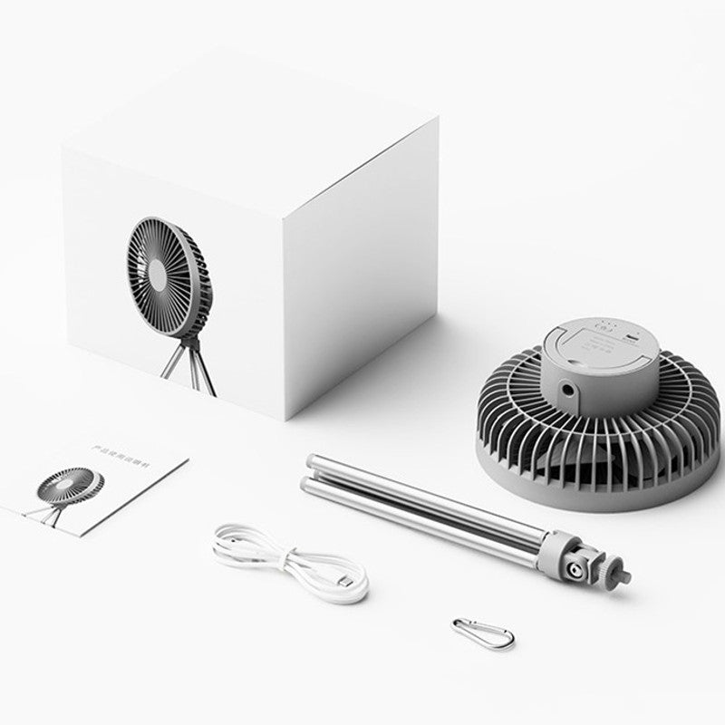 Norvo | Bærbar Oppladbar Vifte med Fleksibelt Stativ & 3 Hastighetsinnstillinger, for Reisende, Kontor, Rom, Utendørs