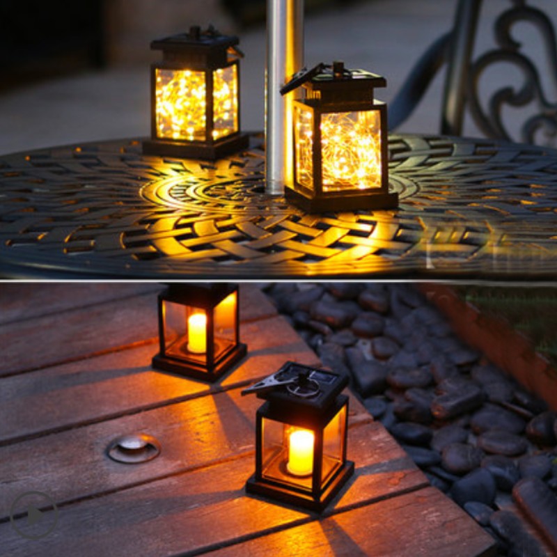 Norvo | Solcelle Utendørs LED Dekorative Lys, med Klemme, Automatisk PÅ/AV & Ingen Ledning Kreves, for Bakgård, Balkong, Innkjørsel & Mer (4-Pack)