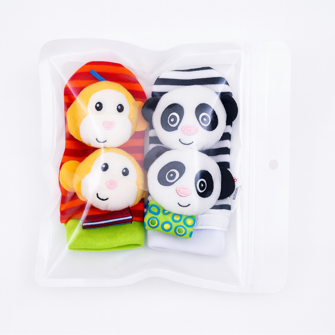 Norvo | Baby Rangle Sokker Håndleddsleketøy Sett