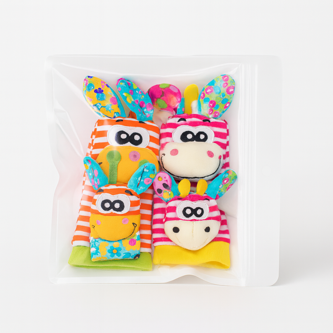 Norvo | Baby Rangle Sokker Håndleddsleketøy Sett